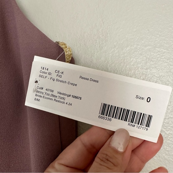 NWT Reese By Jenny Yoo Bridesmaid Dress size 0 - Picture 5 of 11